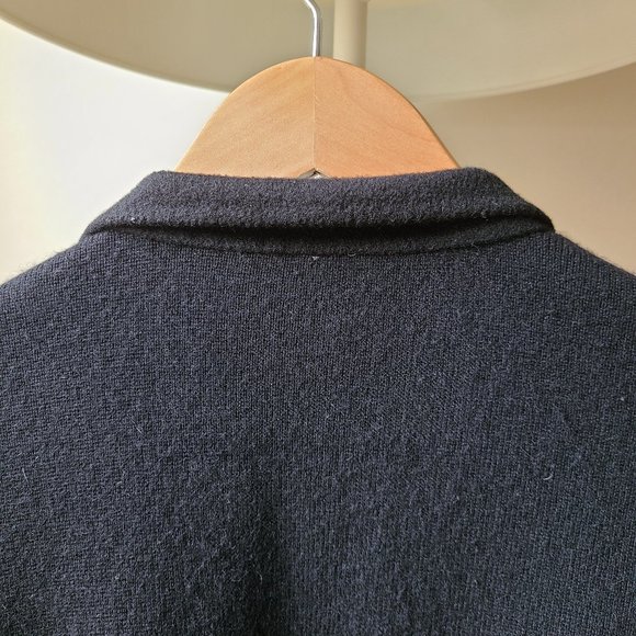 100% Cashmere Coat Saks 5th Ave Black - sz Med - Picture 6 of 16